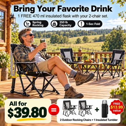 The Rock-Anywhere Auto-Shock Rocker – 2 Chair Set