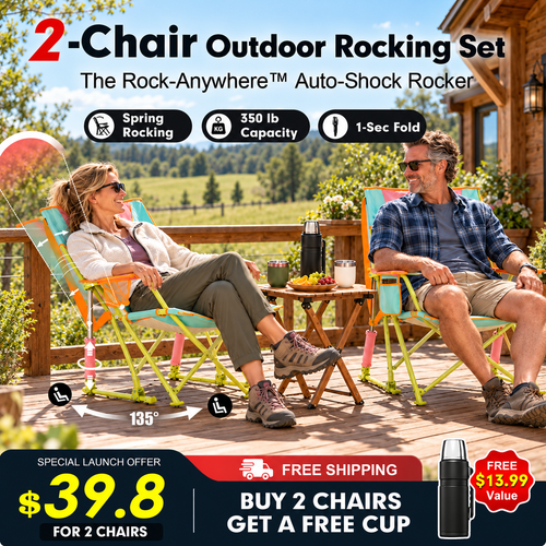 The Rock-Anywhere Auto-Shock Rocker – 2 Chair Set