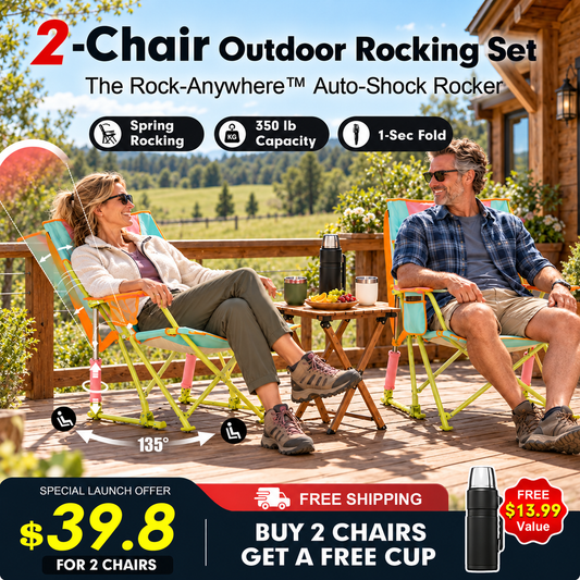 The Rock-Anywhere Auto-Shock Rocker – 2 Chair Set