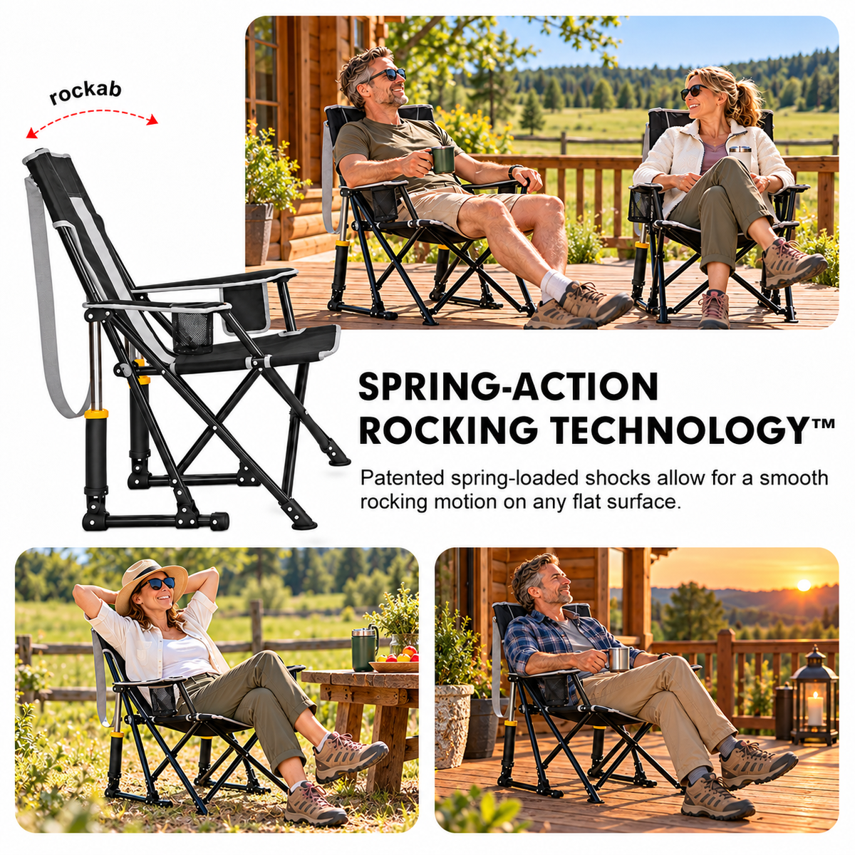 The Rock-Anywhere Auto-Shock Rocker – 2 Chair Set