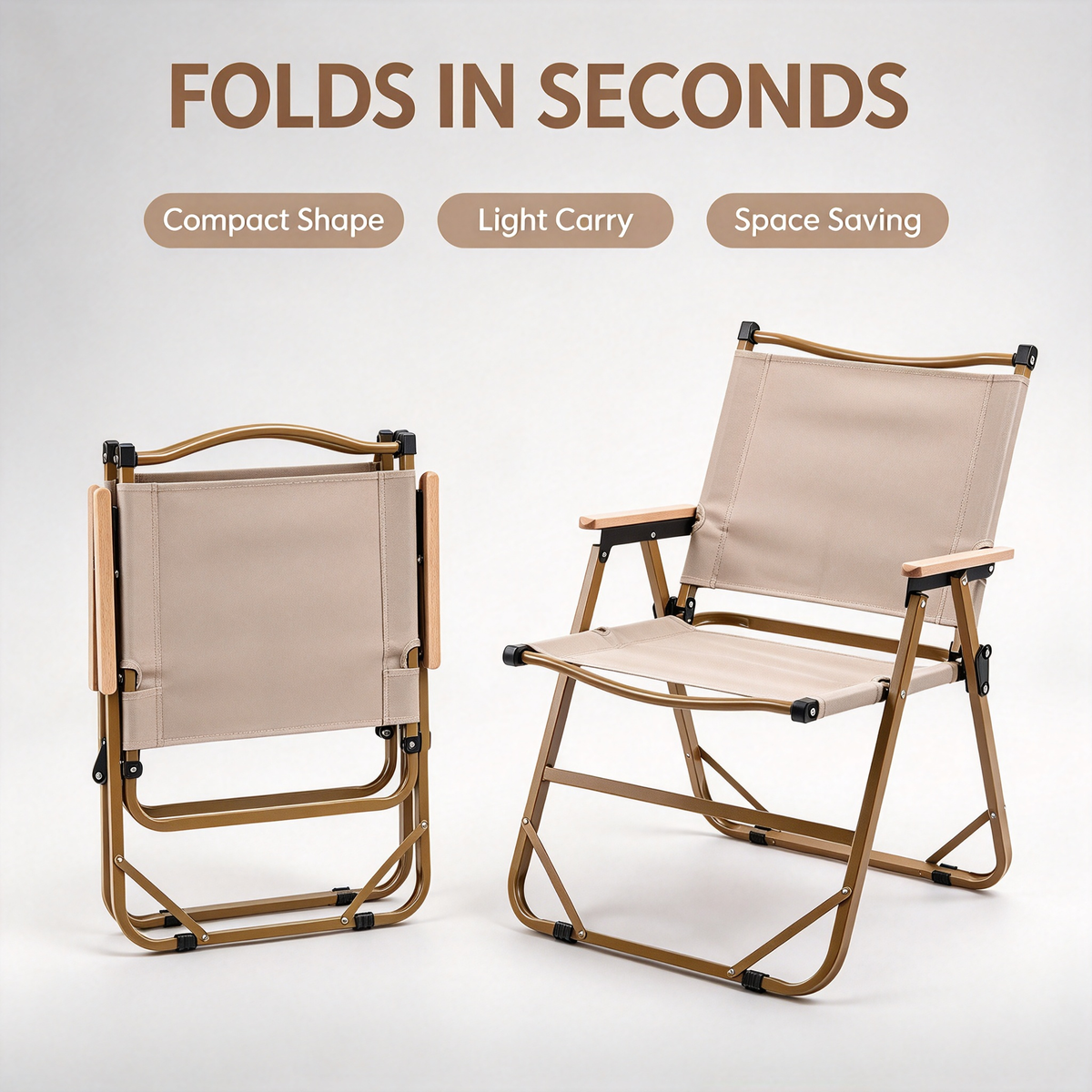 2-Pack Yellow Stripe Folding Chairs